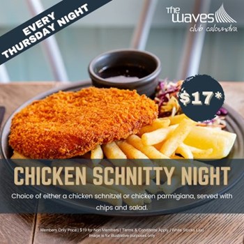 Thursday Chicken Schnitty Night thumbnail image
