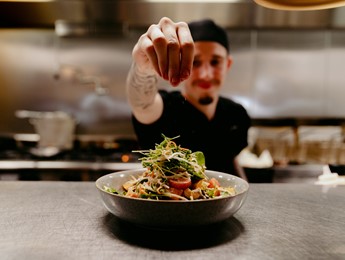 Family dining at The Waves Bistro